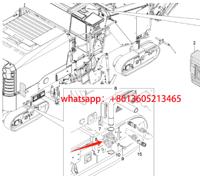 进口铣刨机支撑座2053061