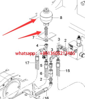 铣刨机离合器蓄能器208557